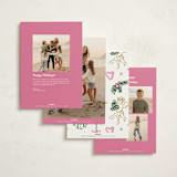 "Holidays ink doodles" - Holiday Cards in Melon by Cass Loh - Back of Card Options
