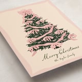 "rococo tree" - Holiday Cards in Rose by Jennifer Lew - Detail