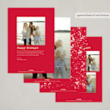 "Santa Ornaments" - Holiday Cards in Snow by Baumbirdy - Back of Card Options