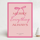 "Everything" - Holiday Cards in Strawberry by Jennifer Lew - Front