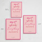 "Everything" - Holiday Cards in Strawberry by Jennifer Lew - Formats Available