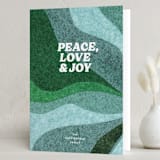 "groovy swirl" - Holiday Cards in Jade by Carrie Moradi - Folded Card