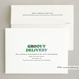 "groovy swirl" - Holiday Cards in Jade by Carrie Moradi - FREE Recipient Addressing