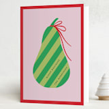 "Pear" - Holiday Cards in Pear by mo kelley - Folded Card