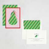 "Pear" - Holiday Cards in Pear by mo kelley - Assembled