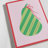 "Pear" - Holiday Cards in Pear by mo kelley - Detail