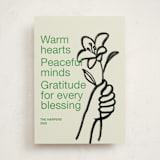 "Offering" - Holiday Cards in Grass by Annie Clark - Front