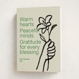 "Offering" - Holiday Cards in Grass by Annie Clark - Folded Card