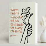 "Offering" - Holiday Cards in Cinnamon by Annie Clark - Folded Card