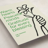 "Offering" - Holiday Cards in Grass by Annie Clark - Detail