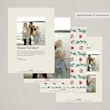 "Charcoal Border" - Holiday Cards in Vanilla by Emily Sabol Goss - Back of Card Options
