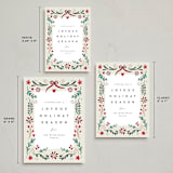 "Charcoal Border" - Holiday Cards in Vanilla by Emily Sabol Goss - Formats Available