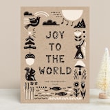 "Let Heaven and Nature Sing" - Holiday Cards in Charcoal by Vivian Yiwing - Front