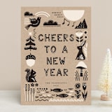"Let Heaven and Nature Sing" - Holiday Cards in Charcoal by Vivian Yiwing - Front