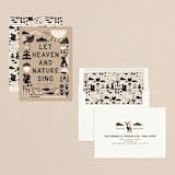 "Let Heaven and Nature Sing" - Holiday Cards in Charcoal by Vivian Yiwing - Assembled