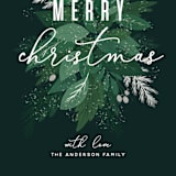 "Christmas Garden" - Holiday Cards in Green Fir by Remioni - Close-Up