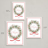 "Christmas Bow" - Holiday Cards in Peppermint by Susan Moyal - Formats Available