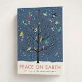"Peace On Earth" - Holiday Cards in Winter Dusk by Eve Schultz - Folded Card