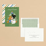"Christmas Kitties" - Holiday Cards in Pears by Kristen Smith - Assembled
