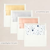 "Dove" - Holiday Cards in Navy by Anastasia Makarova - Envelope Liners