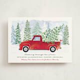 "Dashing Through the Snow" - Holiday Cards in Cranberry by Paper Sun Studio - Front