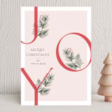 "joyous letters" - Holiday Cards in Stockings by Anupama - Front
