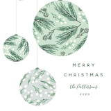 "Forest Ornaments" - Holiday Cards in Snow by Jennifer Holbrook - Close-Up