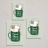 "Extra Cheer" - Holiday Cards in Spearmint by Paper Raven Co. - Formats Available