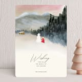 "Seasonal Magic" - Holiday Cards in Rosy Glow by Shannon - Front