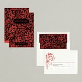 "Leaping Reindeers" - Holiday Cards in Santa Red by Shannon Chen of Four Wet Feet Studio - Assembled