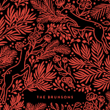 "Leaping Reindeers" - Holiday Cards in Santa Red by Shannon Chen of Four Wet Feet Studio - Close-Up