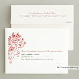 "Leaping Reindeers" - Holiday Cards in Santa Red by Shannon Chen of Four Wet Feet Studio - FREE Recipient Addressing
