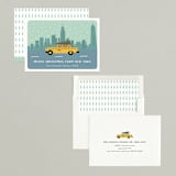 "New York Christmas" - Holiday Cards in Slate Blue by Kampai Designs - Assembled