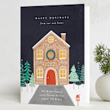"Gingerbread House" - Holiday Cards in Biscuit by Bethan - Folded Card