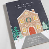"Gingerbread House" - Holiday Cards in Biscuit by Bethan - Detail