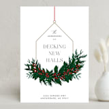 "Decking New Halls" - Holiday Cards in Snow by Iveta Angelova - Front