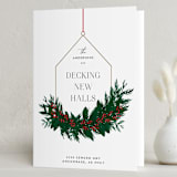 "Decking New Halls" - Holiday Cards in Snow by Iveta Angelova - Folded Card