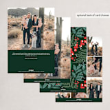 "Modern Pine Wreath" - Holiday Cards in Forest by Alethea and Ruth - Back of Card