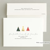 "Merry Trio" - Holiday Cards in Sage by Becca Thongkham - FREE Recipient Addressing