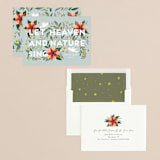 "Heaven & Nature" - Holiday Cards in Mint by Joanna Griffin - Assembled