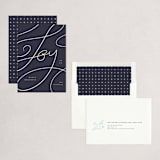 "Joy lettering" - Holiday Cards in Jam by Orasie - Assembled