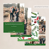 "Christmas Cardinal" - Holiday Cards in Fern by Kelsey McNatt - Back of Card