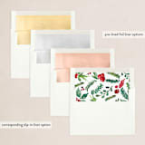 "Christmas Cardinal" - Holiday Cards in Fern by Kelsey McNatt - Envelope Liners