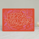 "Jolly" - Holiday Cards in Peppermint by Jen Owens - Front