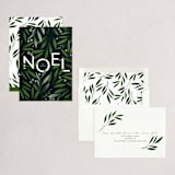 "Floral Noel" - Holiday Cards in Pine Needle by Vera Lim - Assembled