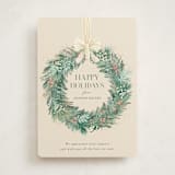 "Natural Wreath" - Holiday Cards in Vanilla by frau brandt - Front