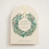 "Natural Wreath" - Holiday Cards in Vanilla by frau brandt - Front