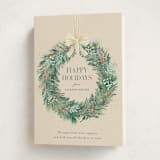 "Natural Wreath" - Holiday Cards in Vanilla by frau brandt - Folded Card