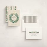 "Natural Wreath" - Holiday Cards in Vanilla by frau brandt - Assembled