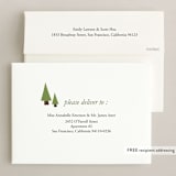 "Christmas Trees" - Holiday Cards in Olive by Roopali - FREE Recipient Addressing